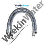 HF800, HF1000 & HF1200 PVC BRAIDED High Flow Hoses with 3/4in BSP (Sold in Pairs)